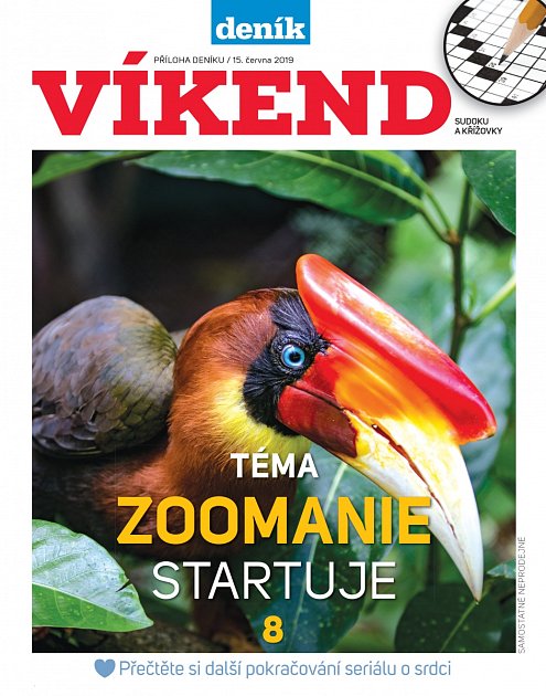 Titulní strana magazínu Víkend