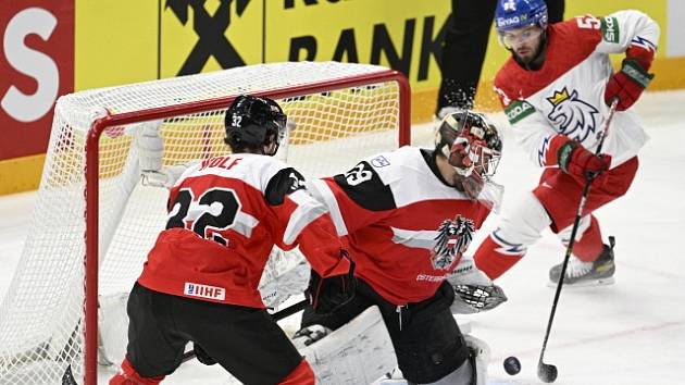Čeští hokejisté vyzvali ve třetím utkání MS Rakousko.