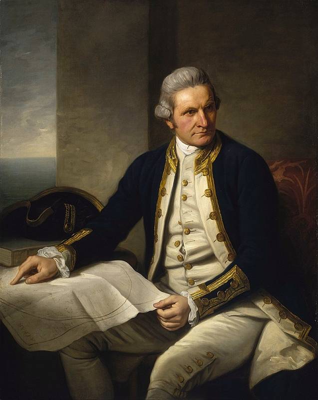 Kapitán James Cook, jeden z nejslavnějších mořeplavců.