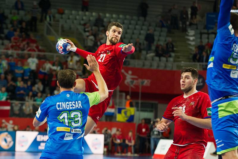 Čeští házenkáři  v závěrečném duelu čtvrtfinálové skupiny ME ve Varaždínu remizovali se Slovinci 26:26.