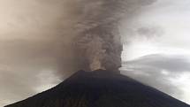 Supka Mount Agong na indonéském ostrově Bali