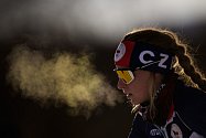 Úspěšná česká biatlonistka Markéta Davidová (na snímku z olympiády v Pekingu) je také členkou SKP Kornspitz Jablonec.