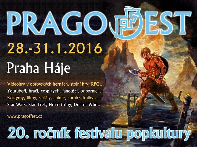 Pozvánka na festival PragoFFest 2016 v Praze.