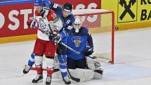 Čeští hokejisté ve čtvrtfinále mistrovství světa proti Finsku.