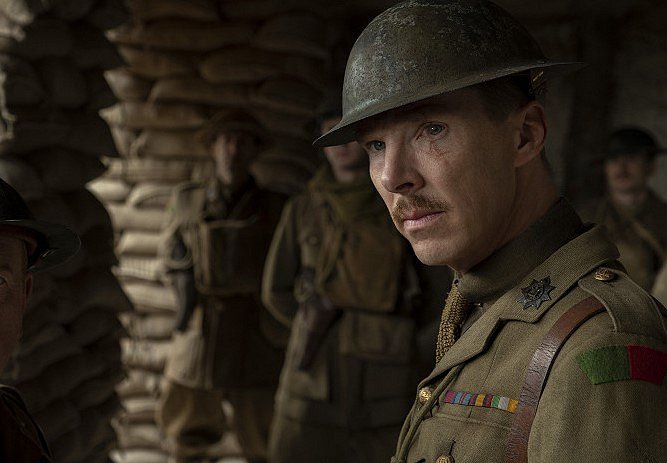 Benedict Cumberbatch ve filmu 1917. Režie: Sam Mendes