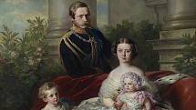 Německá císařovna Viktorie s manželem, císařem Fridrichem III., a jejich dětmi.