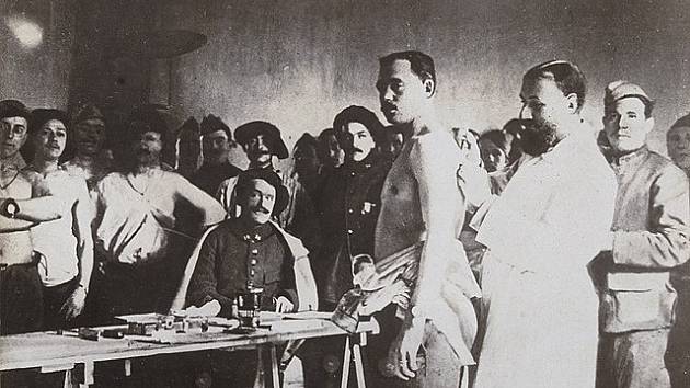 Očkování proti tyfu za první světové války