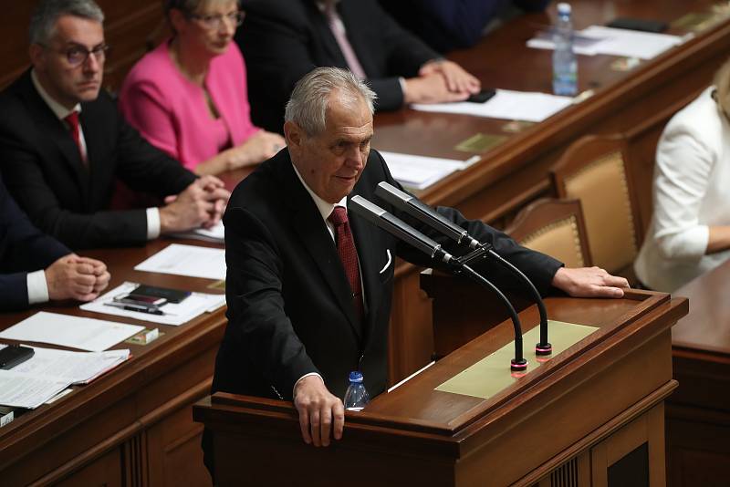 Miloš Zeman ve Sněmovně