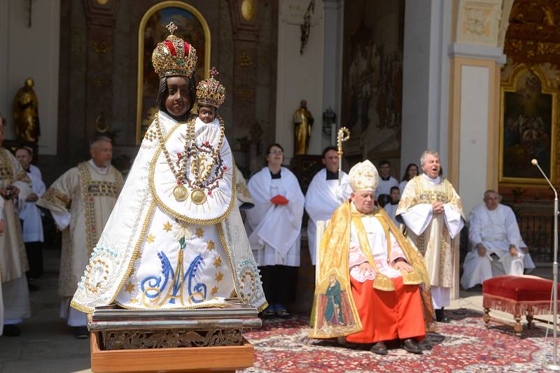 poutní místo Svatá Hora, z oslav výročí korunovace Panny Marie Svatohorské