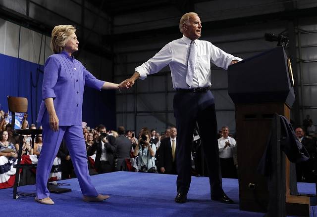 Joe Biden a Hillary Clintonová