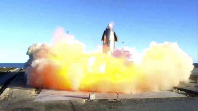 Exploze rakety Starship