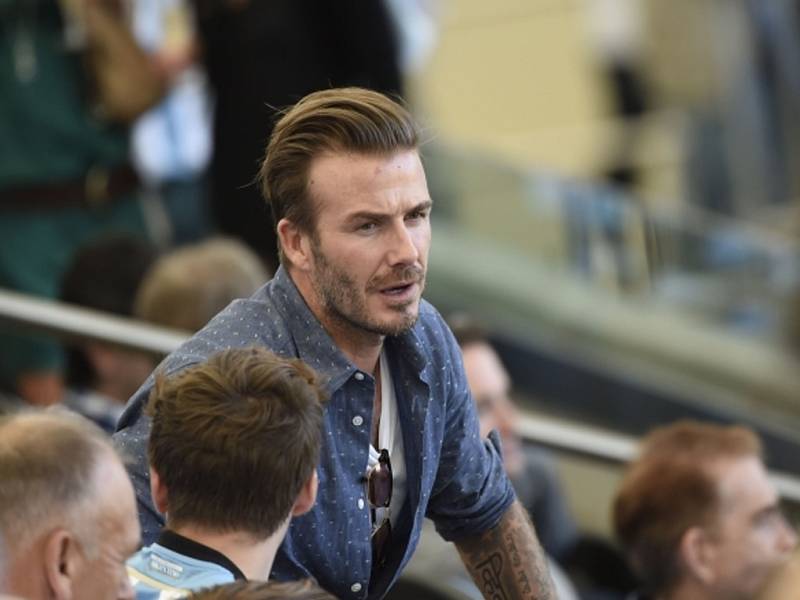 Finále fotbalového MS si nemohl nechat ujít ani David Beckham.
