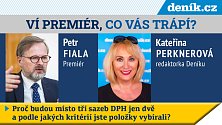 Ví premiér, co vás trápí? Deník.cz nabízí živé debaty s Petrem Fialou. Tentokrát se věnuje konsolidačnímu balíčku a důchodové reformě
