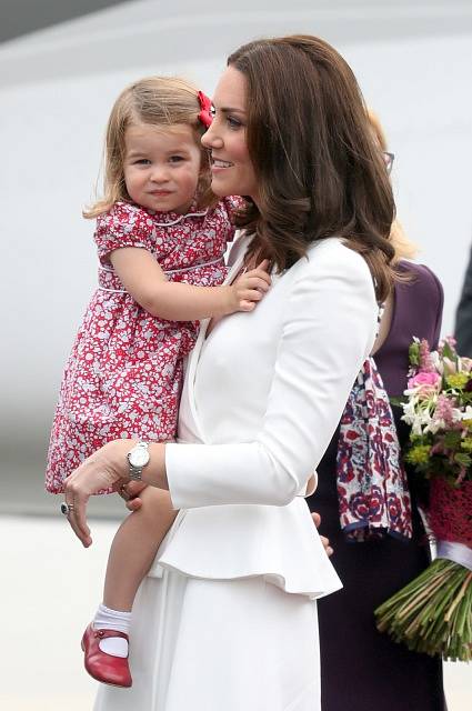 Vévodkyně Kate s malou Charlotte