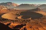 Na Marsu se před miliardami let mohla střídat suchá a vlhká období.