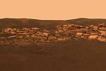 Jeden ze snímků rudé planety, pořízený sondou Opportunity.
