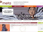 Webová stránka organizace Meta.