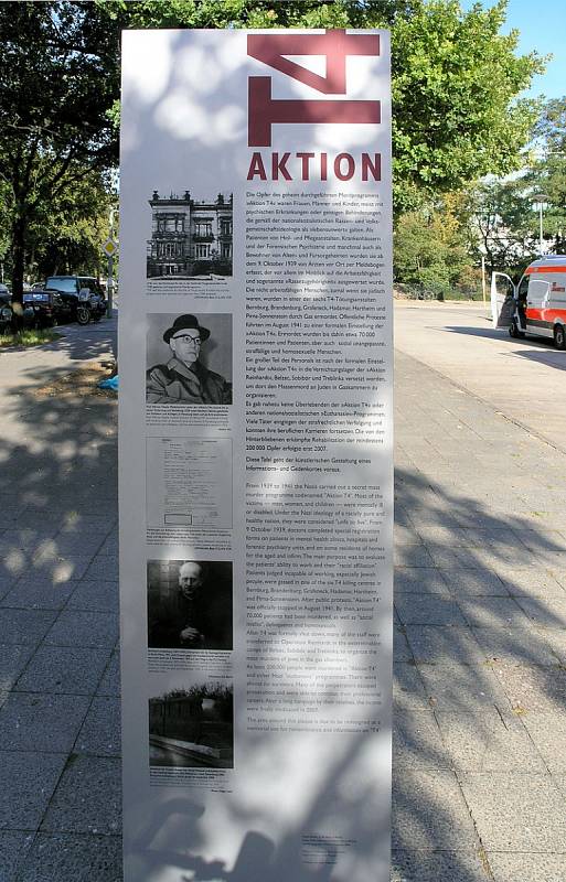 Památník obětem programu eutanazie na Tiergartenstraße 4