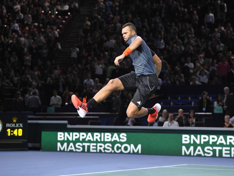 Jo-Wilfried Tsonga na Masters v Paříži.