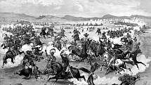 Custerův poslední boj u Little Bighornu, jak jej zachytila dobová ilustrace