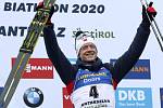 Norský biatlonista Johannes Thingnes Bö vyhrál 23. února 2020 závod s hromadným startem na mistrovství světa v italské Anterselvě