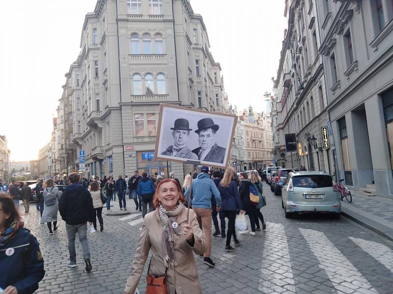 Protesty proti jmenování Marie Benešové v Praze