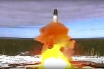 Rusko otestovalo novou mezikontinentální balistickou raketu Sarmat.