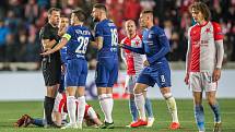 První utkání čtvrtfinále Evropské ligy mezi Slavií a Chelsea