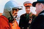 Jurij Gagarin 12. dubna 1961, před startem letu, který vstoupil do historie