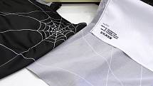 Filtr z nanovlákna v textilní kapse, která se všije na vnitřní stranu šátku.