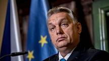 Premiér Andrej Babiš přivítal 30. listopadu v Praze maďarského premiéra Viktora Orbána.