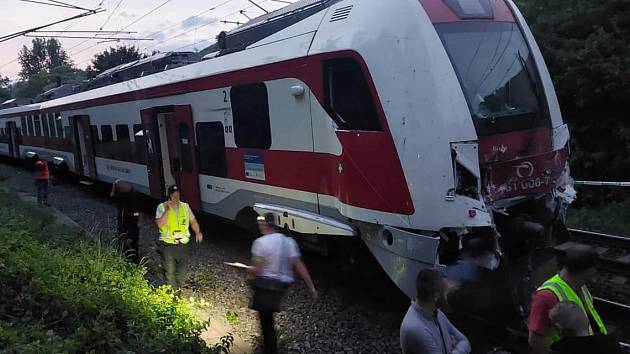 Srážka vlaků u slovenské obce Vrútky