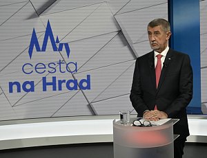 Andrej Babiš na debatě prezidentských kandidátů v televizi Nova, 26. ledna 2023, Praha