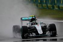 Nico Rosberg v kvalifikaci na Velkou cenu Číny.