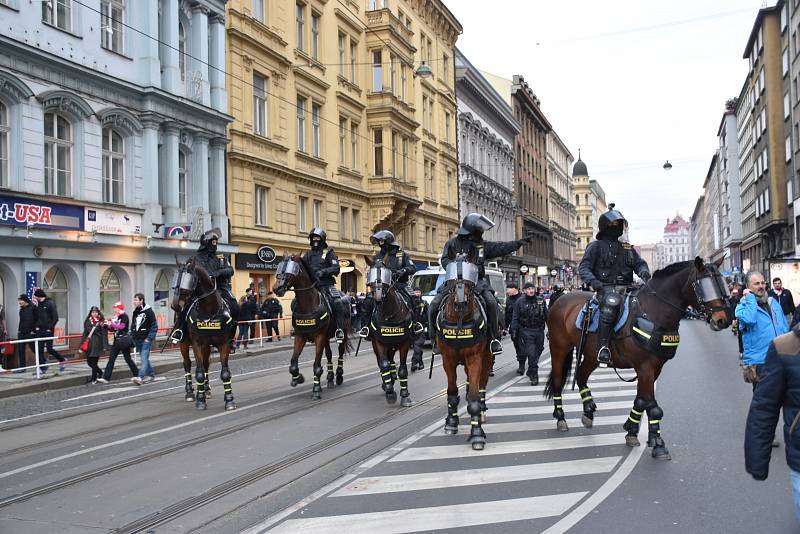 Policejní koně ale musí zůstat klidní, nepanikařit, neplašit se a za všech okolností poslechnout své jezdce.