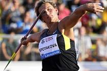 Barbora Špotáková na mítinku v Lausanne.