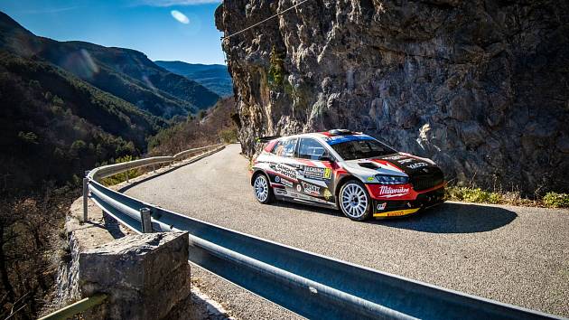 Erik Cais zažil na Rallye Monte Carlo úspěšnou premiéru s vozem Škoda Fabia RS Rally2