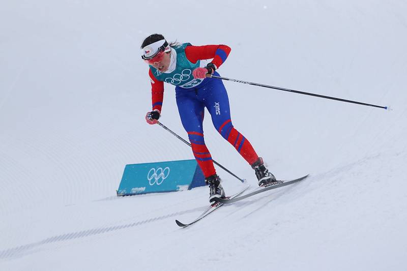 Kateřina Beroušková při závodu žen ve sprintu