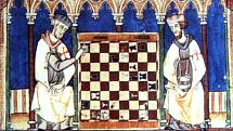 Templářští rytíři hrající šachy, Biblioteca del Monasterio de El Escorial, Španělsko, 1283