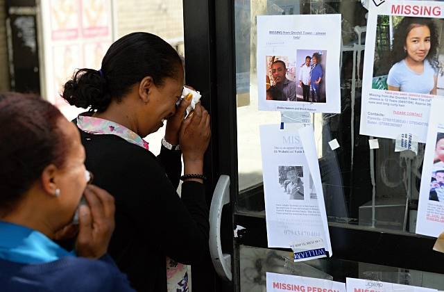 Pohřešování požáru Grenfell Tower v Londýně