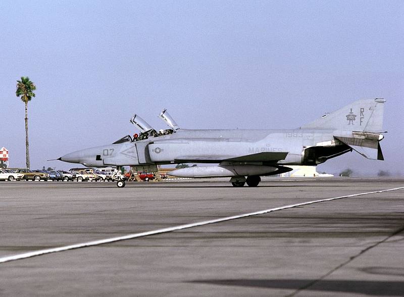 RF-4B sloužící u námořní pěchoty, rok 1982