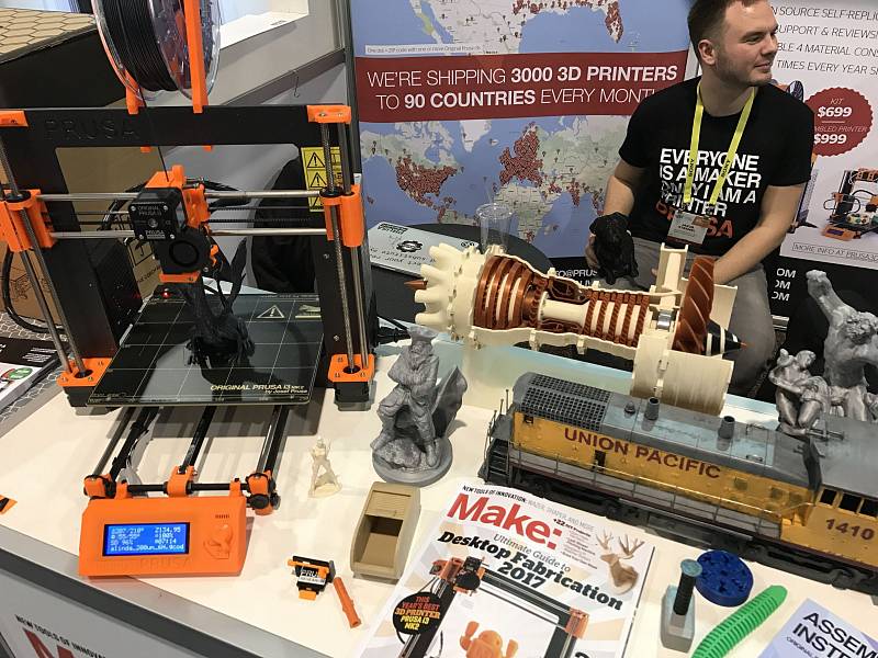 Stánek Prusa Research na CES 2017