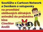 Soutěžte s Cartoon Network a Deníkem o vstupenky na promítání oblíbených dětských animáků do pražského kina CineStar Anděl.