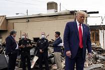 Americký prezident Donald Trump ve městě Kenosha, 1. září 2020