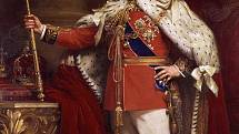 Korunovační portrét britského krále Eduarda VII.