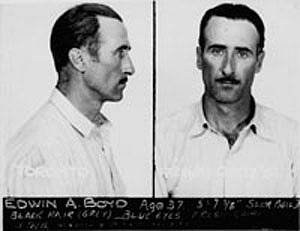 Edwin Alonzo Boyd, člen takzvaného Boydova gangu. Boyd byl zkušeným bankovním lupičem.