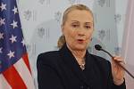 Hillary Clintonová v Praze.
