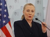 Hillary Clintonová v Praze.