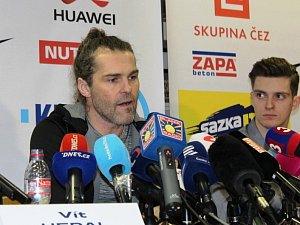 Jaromír Jágr na tiskové konferenci