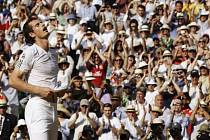 Král letošního Wimbledonu Andy Murray.